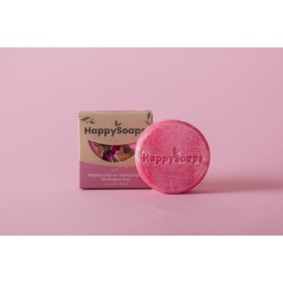 HappySoaps - La Vie en Rose shampoo bar (Alle haartypes) HappySoaps - La Vie en Rose shampoo bar (Alle haartypes)